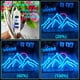 thumbnail image 4 of Letrero LED GMMLLG Mountain de neón, 43 x 20 cm, azul hielo y rojo, 4 of 7