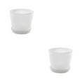 thumbnail image 1 of kurtrusly Modern Decorative Flower Pots Easy To Maintain Various Colors And Sizes transparent M pot+M tray 2Set, 1 of 6