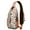 Orange-8, variant on Cute Snowy Owl Pattern Sling Backpack, Lightweight Crossbody Daypack with Big Eyes Cartoon Owl Print, Night Design Anti-theft Travel Bag for Students, Travelers, Outdoor, Gym