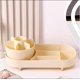 thumbnail image 3 of Rotating Makeup Organizer Vanity Cosmetic Brush Holder 360 Degree Spin Storage Box without Lid - Bei, 3 of 4