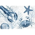 thumbnail image 2 of Reed, Tara 14x11 White Modern Wood Framed Museum Art Print Titled - Deep Blue Sea III on White, 2 of 4