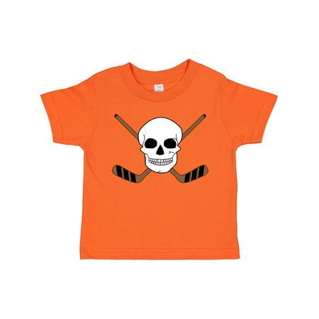 

Inktastic Hockey Sports Funny Skull Gift Toddler Boy or Toddler Girl T-Shirt