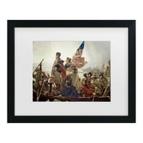 Trademark Fine Art ''Washington Crossing Delaware River in 1776' Canvas Art by Emanuel Leutze