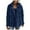Blue, variant on Women's Solid Color Winter Buttoned Jacket Casual Outerwear With Pockets Warm Cozy Soft Comfort Fit