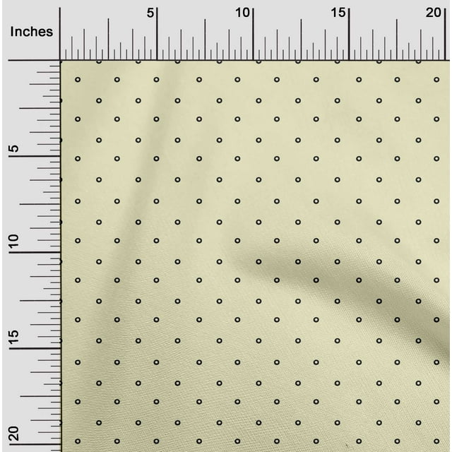 oneOone Organic Cotton Poplin Twill Fabric Circle Block Decor Fabric Printed BTY 42 Inch Wide