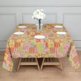thumbnail image 3 of Pioneer Flower Floral Print Pattern Square Tablecloth, Waterproof Wipeable Spillproof Washable Table Cover for Home Kitchen Party Decor, 60"x60", 3 of 6