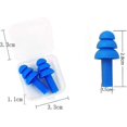 thumbnail image 2 of Tapones para los oídos para natación de silicona, tapones para los oídos para natación Cómodos, impermeables, tapones para los oídos de silicona reutilizables para natación Tapones, 2 of 5