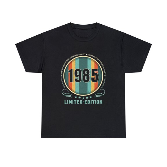 Vintage 1985 TShirt Men Limited Edition BDay 1985 Birthday Big and Tall Tshirts Shirts for Men