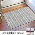 thumbnail image 3 of Colorful Striped Cartoon Unicorn Pattern Door Rugs,Washable Non Slip Door Mats Indoor,Decorative Door Mats,Entry Mat Indoor for Entrance,Bedroom,Kitchen,Bathroom,16"x24", 3 of 6