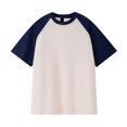 thumbnail image 4 of Birdeem Chemises pour Hommes T-Shirt à Manches Courtes Col Rond Assorti de Couleurs Automne, 4 of 9