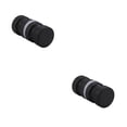 thumbnail image 2 of Advancent aleación de aluminio back-to-back perilla de la puerta de un solo vidrio empuje la manija de la ducha gabinete herrajes para muebles L/Negro 2piezas, 2 of 6