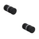 thumbnail image 1 of Injueey perilla de puerta de vidrio simple espalda con espalda manija de puerta de superficie lisa gabinete herrajes para muebles de doble cara L/Negro 2piezas, 1 of 6