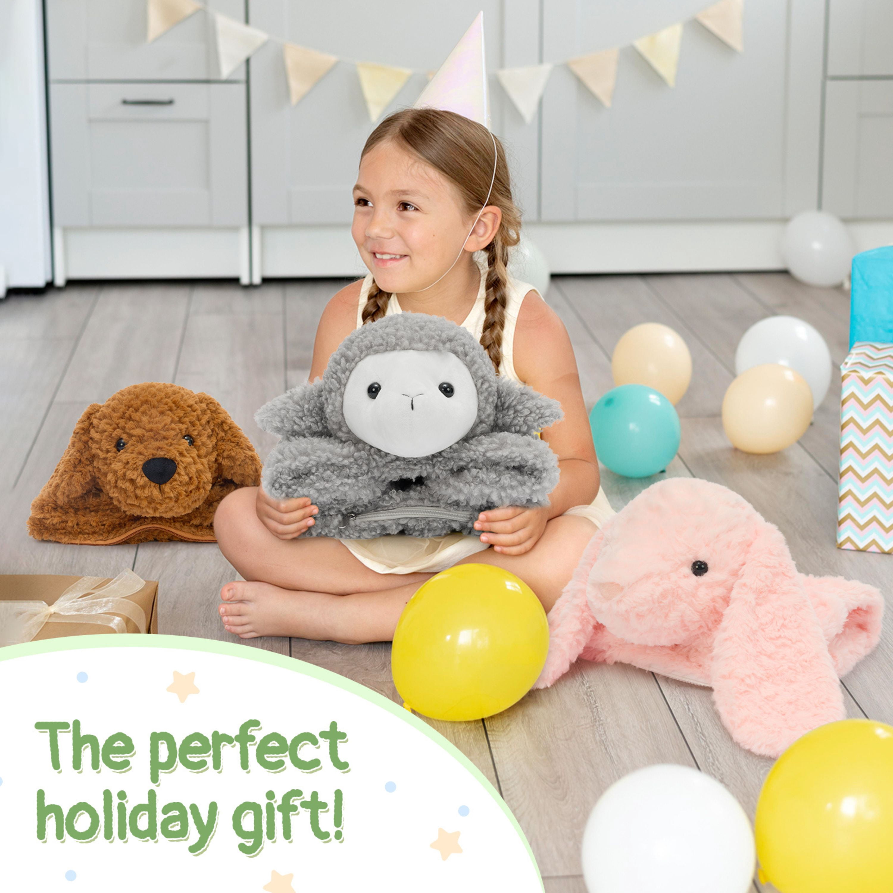 Tezituor 22'' Weighted Lamb Stuffed Animal Lamb Security Blanket Lamb Lovey Toy