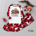 thumbnail image 6 of Penkiiy Family Christmas Pajamas Matching Sets Lounge Home Pjs Long Sleeve Shirts and Plaid Pants Xmas Holiday Pajama Outfits 3 Years Red, 6 of 6