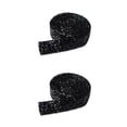 thumbnail image 4 of Toystoory Bling Stickers Glitter Cadena de diamantes de imitación Resina Cristal Decoración Fix Decor Beads Hot Melt Adhesivo Drill Strip Negro negro 1 2.5 cm 2piezas, 4 of 6