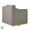 thumbnail image 5 of Walker Edison Modern Farmhouse Easy Assembly Linen Accent Chair, Dark Grey, 5 of 14