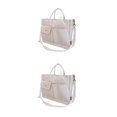 thumbnail image 1 of Youkk College Bag Travel Bag Stay Organized And Fashionable On Go Adjustable Strap beige 2Set, 1 of 6