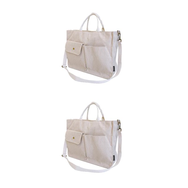 Youkk Sac de Collège Sac de Voyage Restez Organisé et à la Mode en Déplacement Sangle Réglable beige 2ensemble