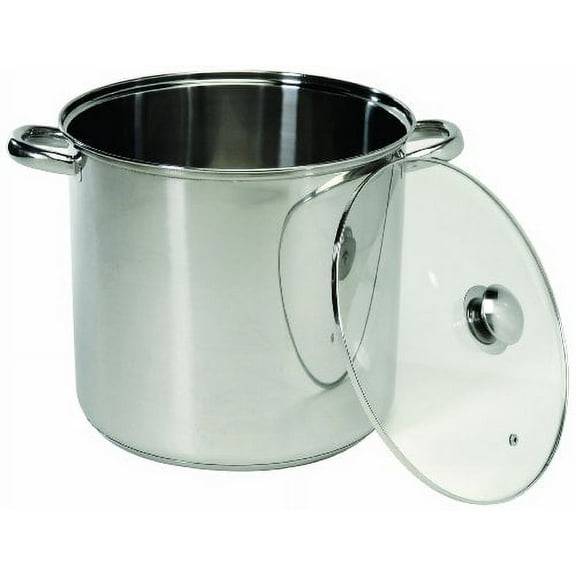 ExcelSteel Stockpot Encapsulated Base, 20 quarts, Silver