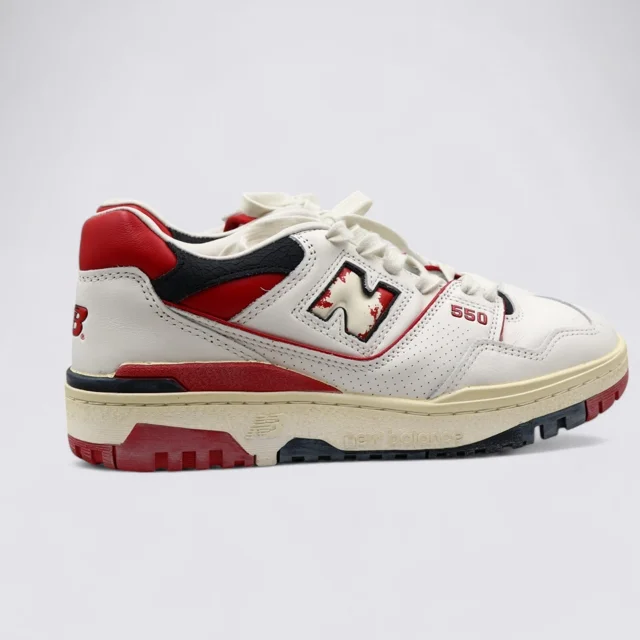 New Balance 550 Vintage Red Casual Shoes Sneakers Size Men's 9 Women's 10.5