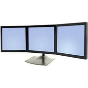 Ergotron 33-323-200 DS100 Triple-Monitor Desk Stand - Up to 93lb - Up to 21" Flat Panel Display - Black