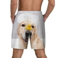thumbnail image 2 of Lsque Mens Swim Trunks The Dog Is Sitting In A Bubble Bath Pattern - Bathing Suit Compression Liner - Beach Swim Shorts Swimwear - (S-3XL) - Stretch Quick Dry -3X-Large, 2 of 9