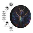 thumbnail image 4 of Sikiie Rainbow Wings Majestic Dragon PVC Leather Spare Tire Wheel Cover Spare Tire Cover, for Car Truck SUV Camper Trailer Universal Fit(14-17in)-14 inch, 4 of 6