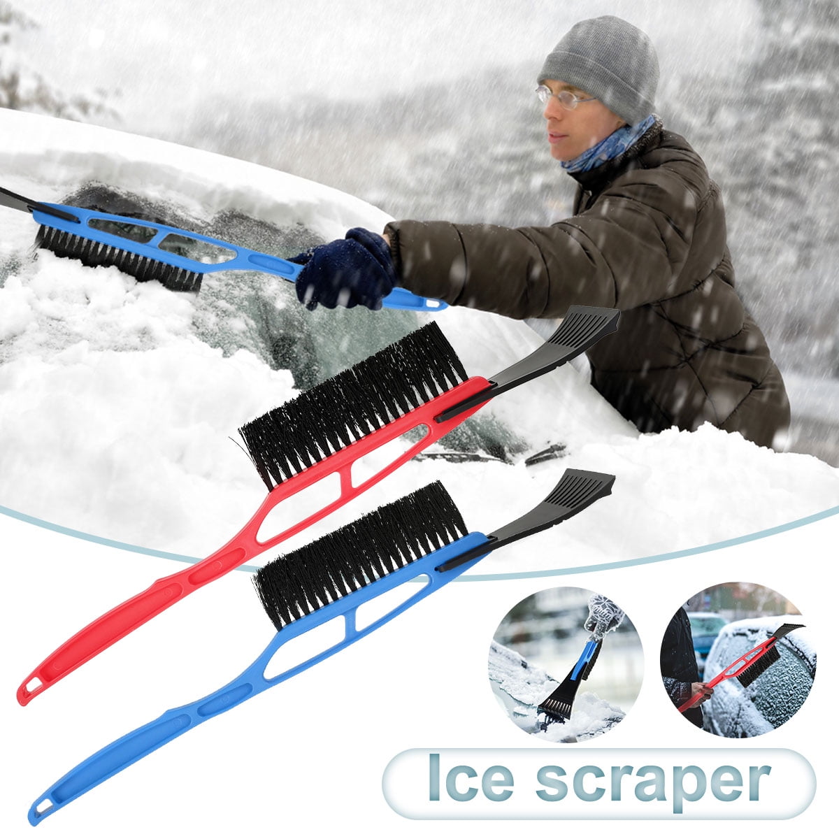 Snow Shovel, Snow Shovel With Comfort Handle, Winter Car Windshied