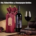 thumbnail image 3 of Burlap Wine Bags Wine Gift Bags, 12 Pcs Wine Bottle Bags with Drawstrings, Tags & Ropes, Reusable Wine Bottle Covers for Christmas, Wedding, Birthday, Travel, Holiday Party, Housewarming, Home Storage, 3 of 7