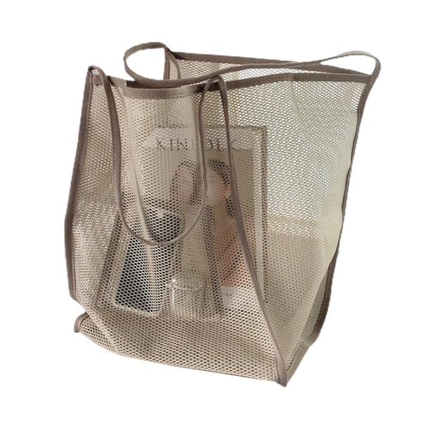 Playa De Gran Capacidad Para Mujer, Bolsa De Almacenamiento De Juguetes De Arena, Bolsa De Red Para Ir De Compras, Vacaciones, Gimnasio Inevent HA042251-03