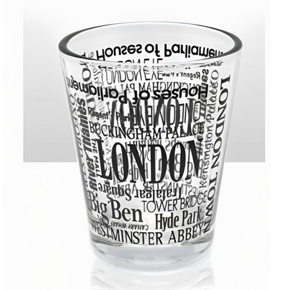 London Names Shot Glass
