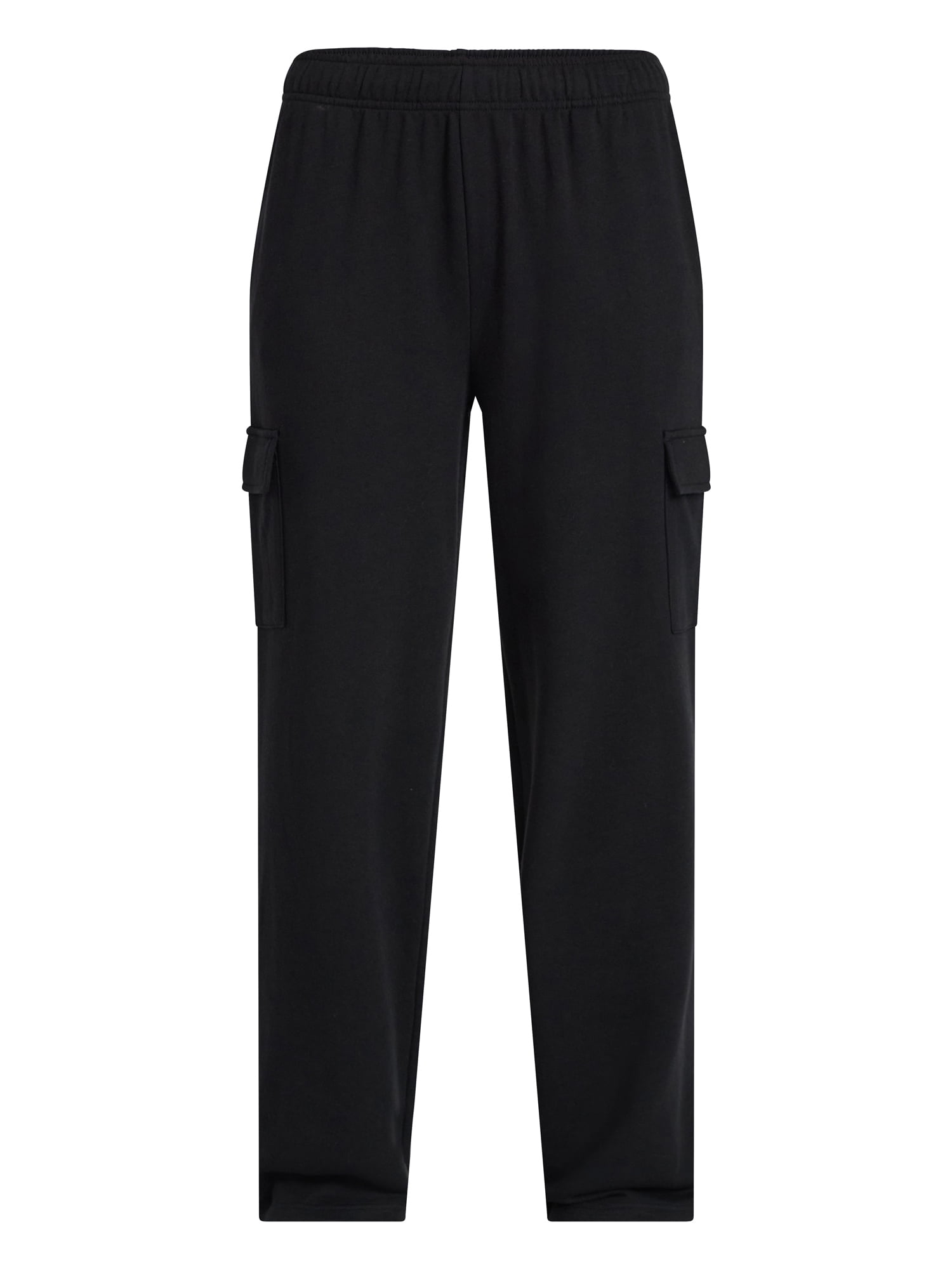 No Boundaries French Terry Cargo Pants, 30" Inseam, Women's XXS-XXL