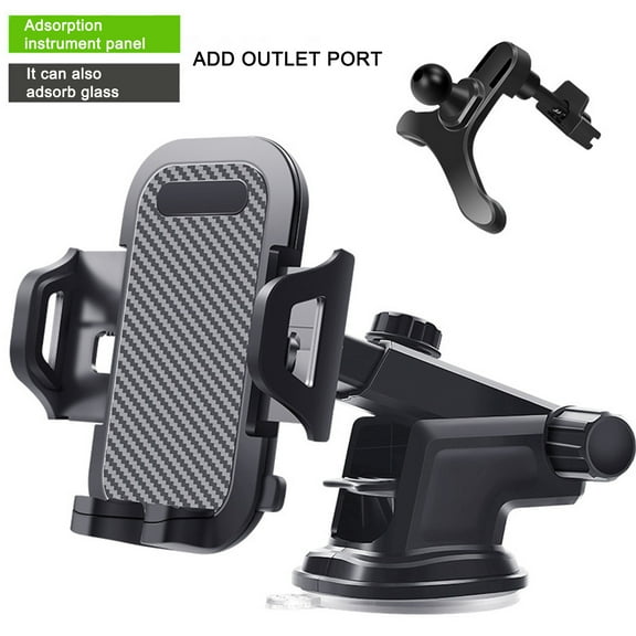 Cadorn 2 - in - 1 Car Phone Mount, Suction Cup & Air Vent Clip, Multi - Functional Phone Holder for Car Navigation