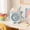 Blue, variant on BSJJY Ice Cream Shaped Mini Desk Fan, Cute Drink Cup Design Rechargeable Fan, Animation Personal Fan for Home, Office, Blue
