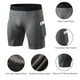 thumbnail image 2 of Shorts Deportivos para Hombre con Cintura Elástica, Tejido Transpirable y Secado Rápido, Ideal para Ciclismo, Carrera y Entrenamiento, Color Gris, Talla 2XL (01406#), 2 of 6