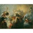thumbnail image 3 of Franz Anton Maulbertsch 18x15 Black Modern Framed Museum Art Print Titled - The Divine Provision and Virtues (1765), 3 of 5
