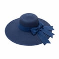 thumbnail image 3 of HONHUZH Summer Hats Womens Wide Brim Straw Sun Hat With Satin Bow Foldable Summer Beach Hat, 3 of 6