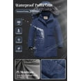 thumbnail image 4 of Chrisuno Girl's Winter Warm Fleece Lined Hooded Jacket Water Resistant Travelling Puffer Coat Navy 8, 4 of 5