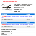 thumbnail image 2 of Fuel Injector - Compatible with 2014 - 2018 GMC Sierra 1500 6.2L V8 2015 2016 2017, 2 of 2