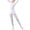 0&&White930, variant on Lullu Toddler Girls Ballet Dance Practice Seamless Stretch Long Sleeve Top Leggings Outfits