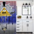 thumbnail image 6 of Bill Cipher Shower Curtain Cartoon Anime for Boys Grils Gift 48x72Inch（122x183cm）, 6 of 7