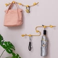 thumbnail image 5 of TOWED22 S Shaped Coat Hooks For Hanging Coats Coat Rack Wall Mounted Metal Hook Rack Key Coat Towel Holder With 5 Hooks,Gold, 5 of 5