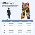 thumbnail image 4 of Lsque Abstract Musical Faces Print Men's Pajama Pants, Lounge Pant - Comfortable Home Wear,Elastic Waistband, Stylish Design-Small, 4 of 9