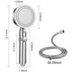 thumbnail image 5 of Shower Head and Hose - High Pressure Shower Heads Hand Shower Head (Sliver), 5 of 5
