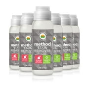 Method Stain Remover, Fragrance Free, Built-In Brush & Plant-Based Formula Combine To Target Set-In Stains, 6 Fl Oz, (Pack Of 9)