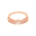 thumbnail image 2 of UIONEN Wedding Bands for Women Silver/ Gold/ Rose Gold Dainty Stackable CZ Engagement Rings Size 5, 2 of 3