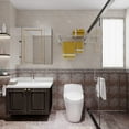 thumbnail image 5 of 24'' Bathroom Wall Mount Towel Rack Shelf with a Towel Bar, Chrome-Plated, by Fixsen, 5 of 8