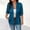 Blue, variant on Vivianyn HD Women's Plus Size 3/4 Sleeve Satin Blazer, Elegant Open Front Work Office Jacket,Gray,Size S-XXL
