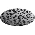 thumbnail image 4 of Leopard Print Pattern Round Small Area Rug, Print Non Slip Washable Floor Mat, Soft Throw Rug for Living Room, Powder Room Entryway, Bathroom, Bedside, 4 of 6
