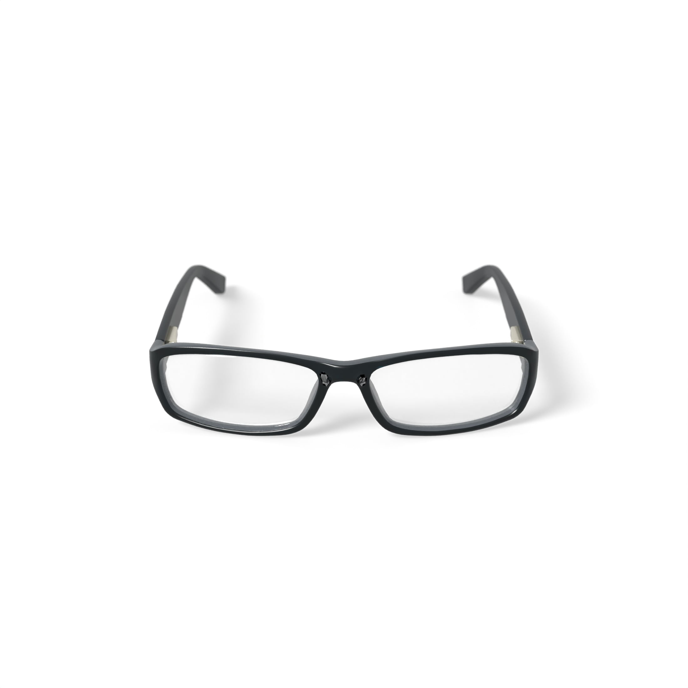 Contour Men's FM9193 Rectangular Prescription Eyeglasses with Case, Black